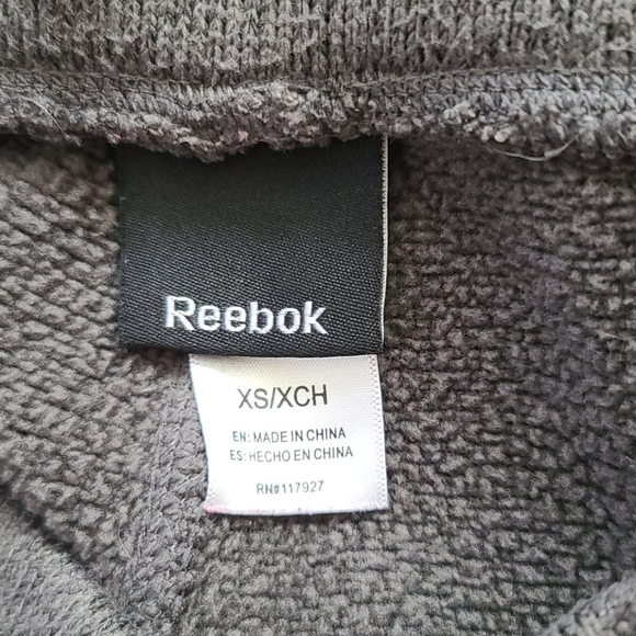 Reebok Hi-Waist Wide Leg Unisex Sweatpants Size XSmall Zip Pockets Grey - Picture 2 of 5